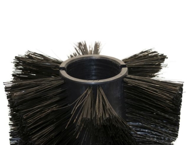 Preview: Kehrwalze Poly 1,0 glatt schwarz/Welldraht 0,4 vz