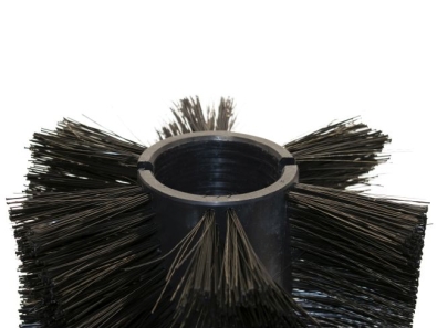 Preview: Kehrwalze Poly 1,0 glatt schwarz/Welldraht 0,4 vz