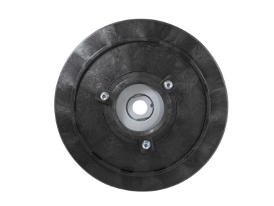Treibteller für Pads bis 510 mm Vollhaftbelag schwarz mit Moosgummi - 400