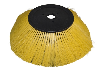 Seitenbesen Poly 1,2 glatt schwarz / 0,8 glatt gelb