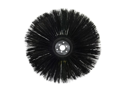 Preview: Seitenbesen Poly 0,4 glatt schwarz/Welldraht 0,3 vz