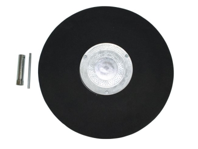 Preview: Treibteller für Schleifscheiben mit Montageschlüssel Schleiftellerbelag Zellkautschuk 10 mm