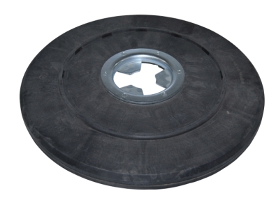 Treibteller für Pads bis 510 mm Streifenhaftbelag schwarz mit Moosgummi