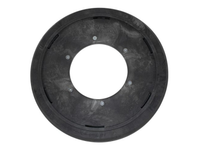 Treibteller für Pads bis 325 mm Vollhaftbelag schwarz mit Moosgummi (2 Stück)