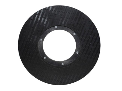 Preview: Treibteller für Pads bis 325 mm Vollhaftbelag schwarz mit Moosgummi (2 Stück)