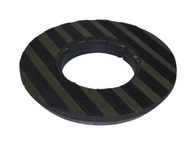 Preview: Treibteller für Pads bis 305 mm Streifenhaftbelag schwarz mit Moosgummi