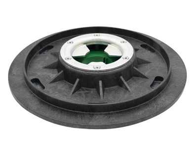 Treibteller mit DOM für Pads bis 430 mm Vollhaftbelag schwarz ohne Moosgummi