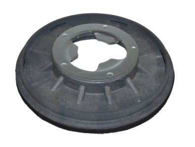 Treibteller für Pads bis 325 mm Streifenhaftbelag schwarz mit Moosgummi