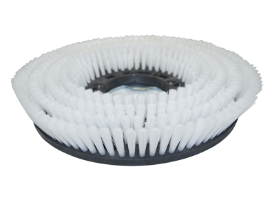 Preview: Schrubbbürste Hoch-Tief Poly 0,75 glatt weiß/Nylon 0,5 glatt weiß