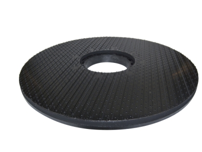 Preview: Treibteller für Pads bis 510 mm Vollhaftbelag schwarz mit Moosgummi