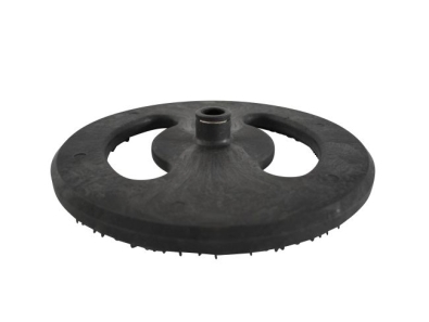Treibteller für Pads bis 305 mm Vollhaftbelag schwarz mit Moosgummi