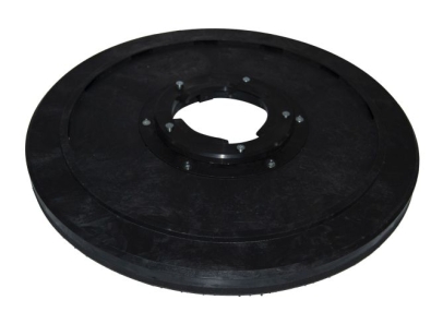 Treibteller für Pads bis 460 mm Vollhaftbelag schwarz mit Moosgummi