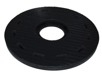 Treibteller für Pads bis 460 mm Vollhaftbelag schwarz mit Moosgummi