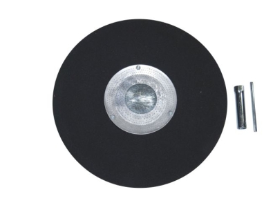 Preview: Treibteller für Schleifscheiben mit Montageschlüssel Schleiftellerbelag Zellkautschuk 10 mm