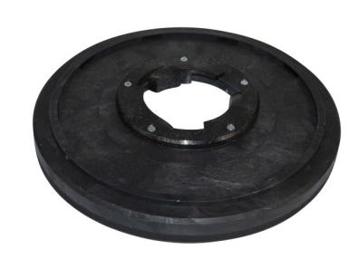 Treibteller für Pads bis 380 mm Vollhaftbelag schwarz mit Moosgummi