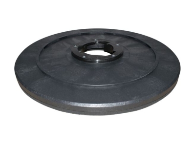 Treibteller für Pads bis 530 mm Vollhaftbelag schwarz mit Moosgummi