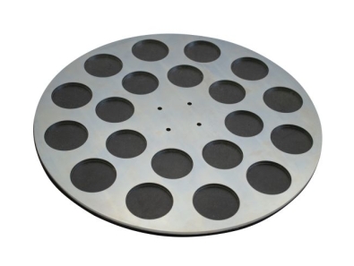 Treibteller für Pads bis 430 mm Vollhaftbelag schwarz mit Moosgummi - Orbot Spray Borg