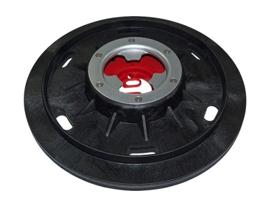 Treibteller mit DOM für Pads bis 430 mm Vollhaftbelag schwarz mit Moosgummi - Single 43 / 43HD / 43HS / 43HDM / 43TS / 43-3HP