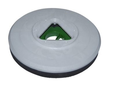 Treibteller für Pads bis 380 mm Vollhaftbelag schwarz mit Moosgummi