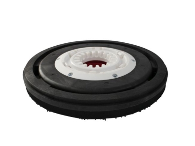 Treibteller für Pads bis 355 mm - AquaStop Vollhaftbelag schwarz mit Moosgummi