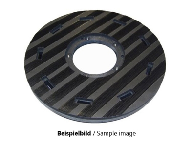 Treibteller für Pads bis 430 mm Vollhaftbelag schwarz mit Moosgummi