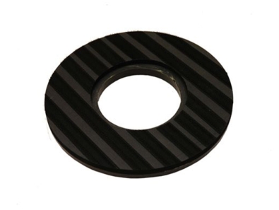 Treibteller für Pads bis 340 mm Streifenhaftbelag schwarz mit Moosgummi