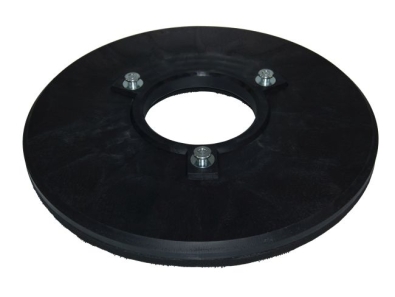 Treibteller für Pads bis 460 mm Streifenhaftbelag schwarz mit Moosgummi