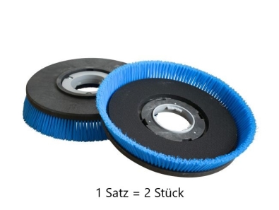 Treibteller-Satz Rund für Pads bis 255 mm Streifenhaftbelag/Borstenrand Poly 0,3 - i-Mop XXL