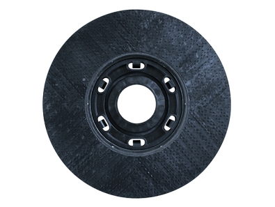 Treibteller für Pads bis 355 mm Vollhaftbelag schwarz mit Moosgummi