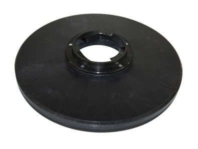Treibteller für Pads bis 430 mm Vollhaftbelag schwarz mit Moosgummi