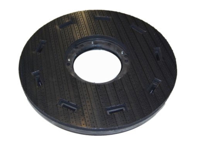 Preview: Treibteller für Pads bis 510 mm Vollhaftbelag schwarz mit Moosgummi