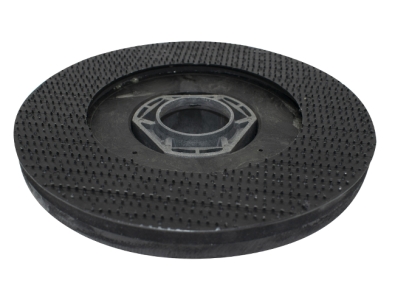 Preview: Treibteller für Pads bis 280 mm Vollhaftbelag schwarz mit Moosgummi
