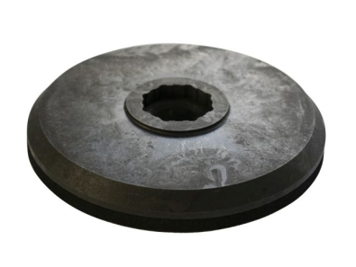 Treibteller-Kit für Pads bis 225 mm (2 Stück) Streifenhaftbelag schwarz mit Moosgummi - Swingo 250