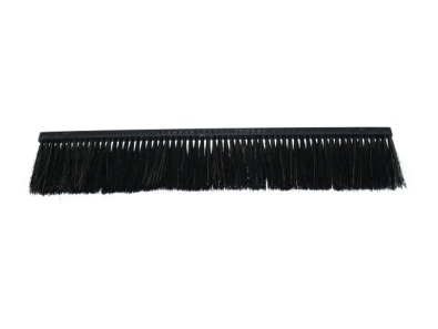 Kehrleiste Poly 0,4 glatt schwarz/Welldraht 0,3 vz - 110 (10 Stück)