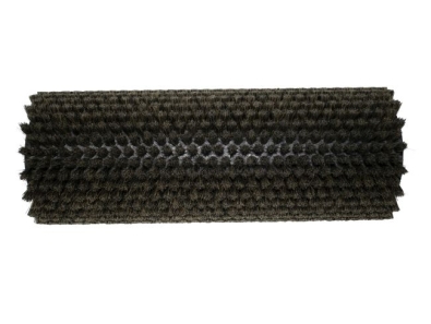 Walzenbürste Rosshaar 2W 0,1 glatt grau-braun - Double-X 340