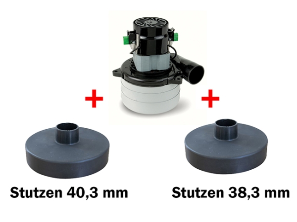 Saugturbine - 36 V, 740 Watt, GH 199 mm, TH 91 mm, TD 144 mm