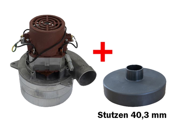 Saugmotor Ametek 230 V / 1400 W TG S3 mit Kunststoffstutzen