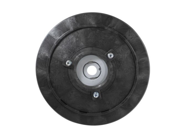 Treibteller für Pads bis 510 mm Vollhaftbelag schwarz mit Moosgummi