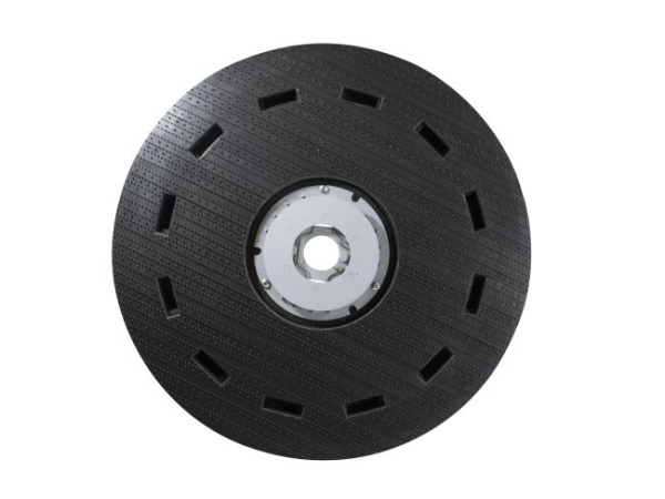 Treibteller für Pads bis 510 mm Vollhaftbelag schwarz mit Moosgummi