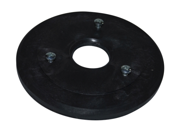 Treibteller für Pads bis 225 mm Vollhaftbelag schwarz mit Moosgummi - Ruby 45