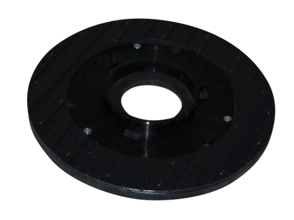 Treibteller für Pads bis 225 mm Vollhaftbelag schwarz mit Moosgummi - Ruby 45