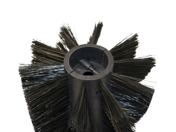 Kehrwalze / 2 Halbschalen Poly 0,4 glatt schwarz/Welldraht 0,3 vz - KS700