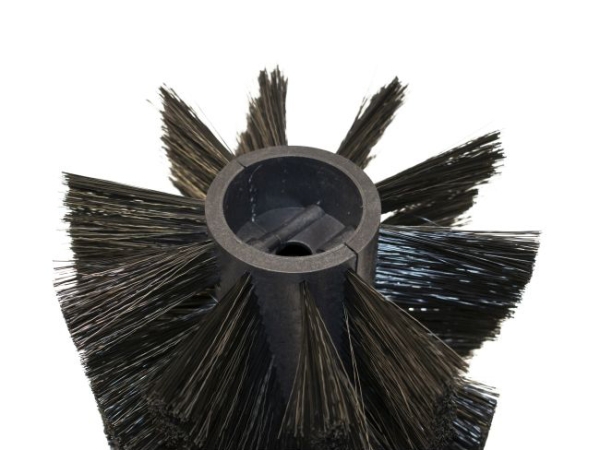 Kehrwalze / 2 Halbschalen Poly 0,4 glatt schwarz/Welldraht 0,3 vz - KS700