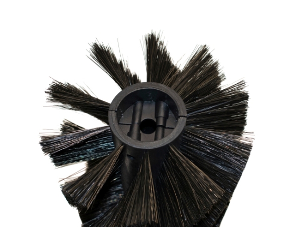 Kehrwalze Poly 0,4 glatt schwarz/Welldraht 0,3 vz - KS600