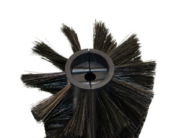 Kehrwalze Poly 0,4 glatt schwarz/Welldraht 0,3 vz - KS600