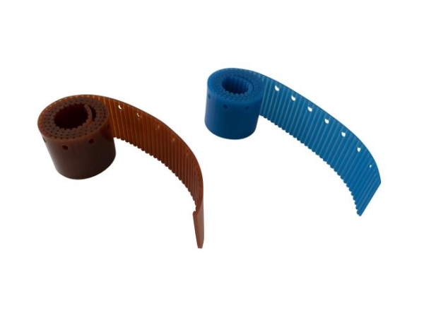 Sauglippen-Satz Polyurethan braun / blau