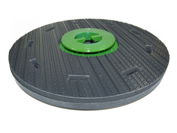 Treibteller für Pads bis 410 mm Vollhaftbelag schwarz mit Moosgummi