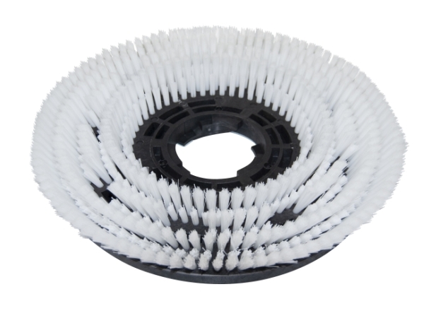 Schrubbbürste Hoch-Tief Poly 0,5 glatt weiß/Poly 1,0 glatt weiß