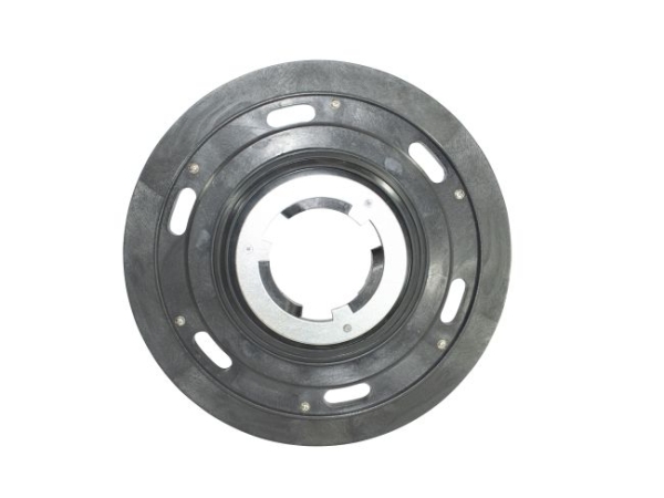 Treibteller mit DOM für Pads bis 430 mm Vollhaftbelag schwarz mit Moosgummi