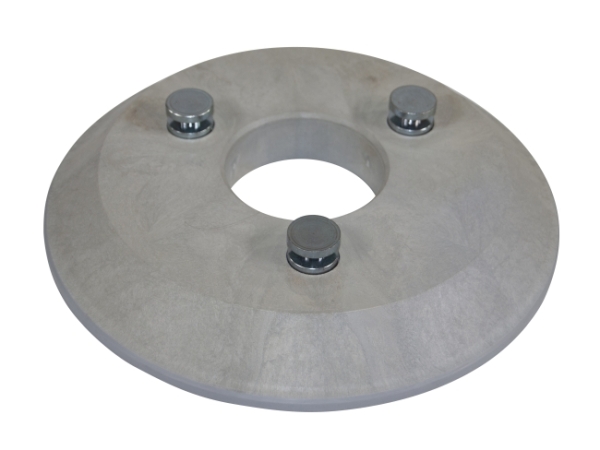 Treibteller für Pads bis 305 mm Vollhaftbelag schwarz ohne Moosgummi